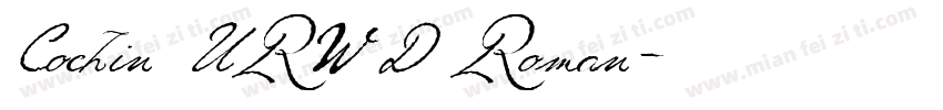Cochin URW D Roman字体转换